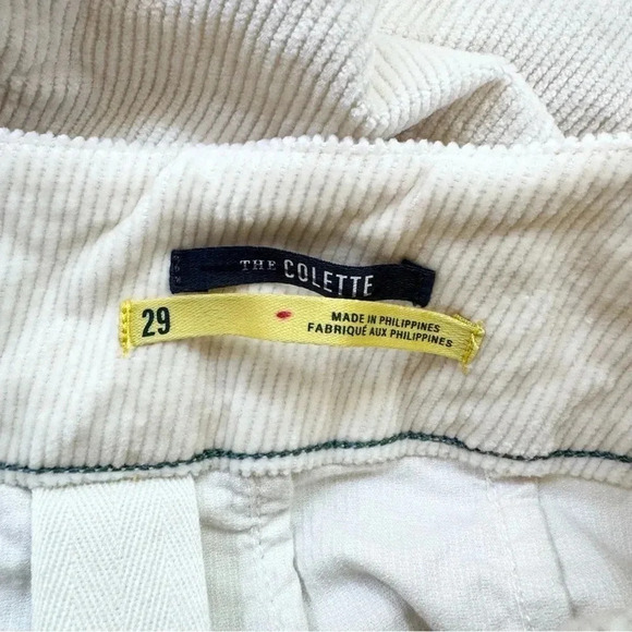 NWT Anthropologie Maeve The Colette Cord Crop Wide Leg Pants Ivory Cream 29 - Picture 12 of 17